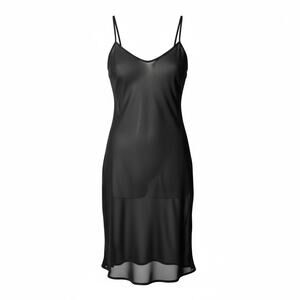 90s Style BLACK SHEER Dress